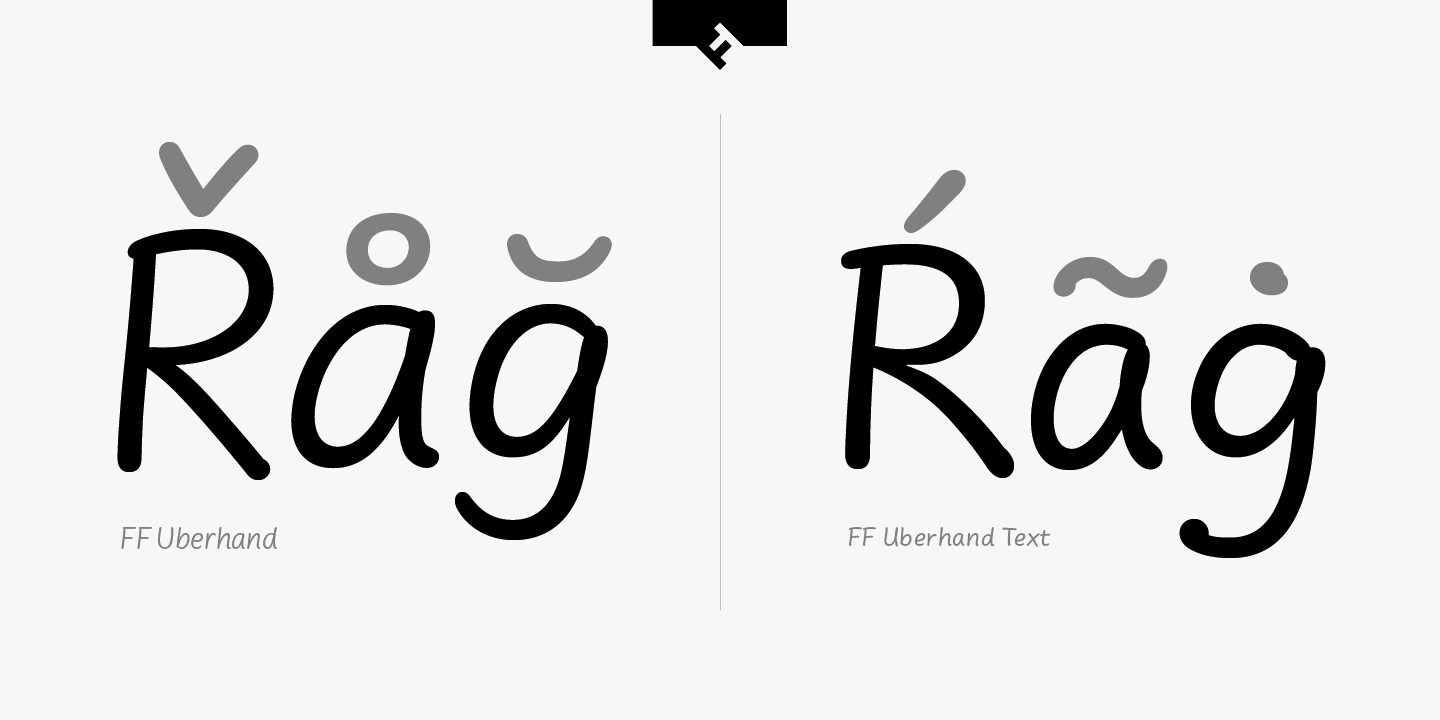 FF Uberhand Text Pro Font preview